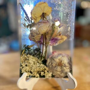 Your Special Flowers Preserved in Resin