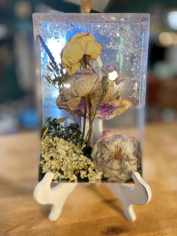 Your Special Flowers Preserved in Resin